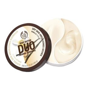The Body Shop NEW Rare Duo Vanilla Body Butter Dry Normal Full Size 200ml 6.75oz